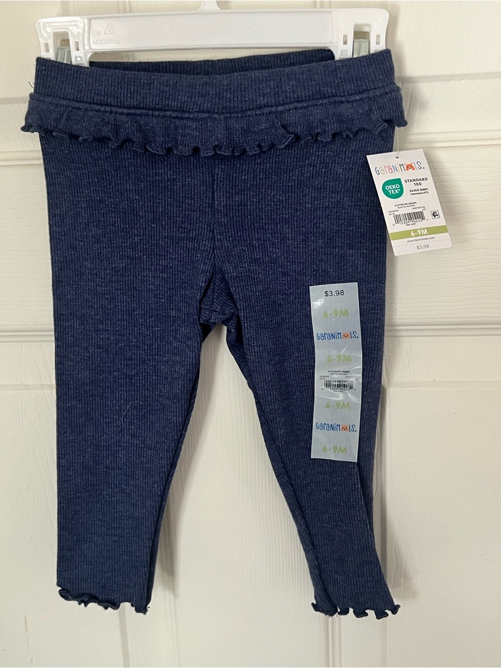 NWT Garanimals Navy Ribbed Ruffle Waist & Cuff Leggings